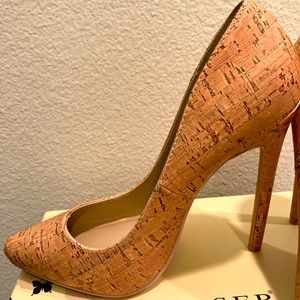 Never worn cork Stilletos!